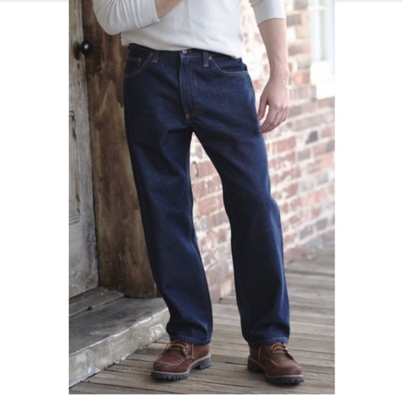 Diamond Gusset Dark Wash Regular Fit Jeans - Picture 1 of 9